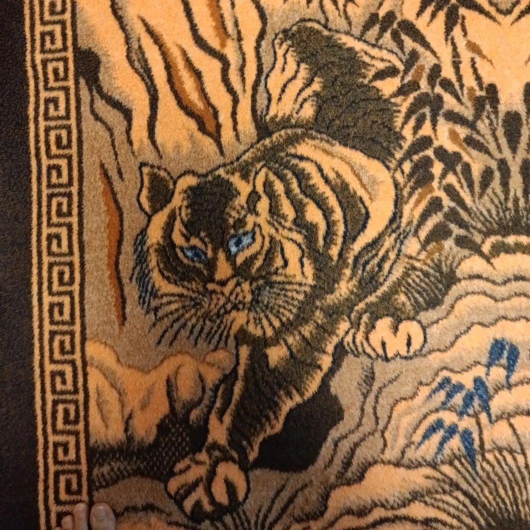 ALPACA 虎と竹のラグ