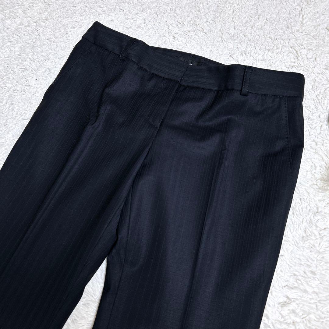 極美品/アイシービー　パンツセットアップ　ストライプ　フォーマル　11号