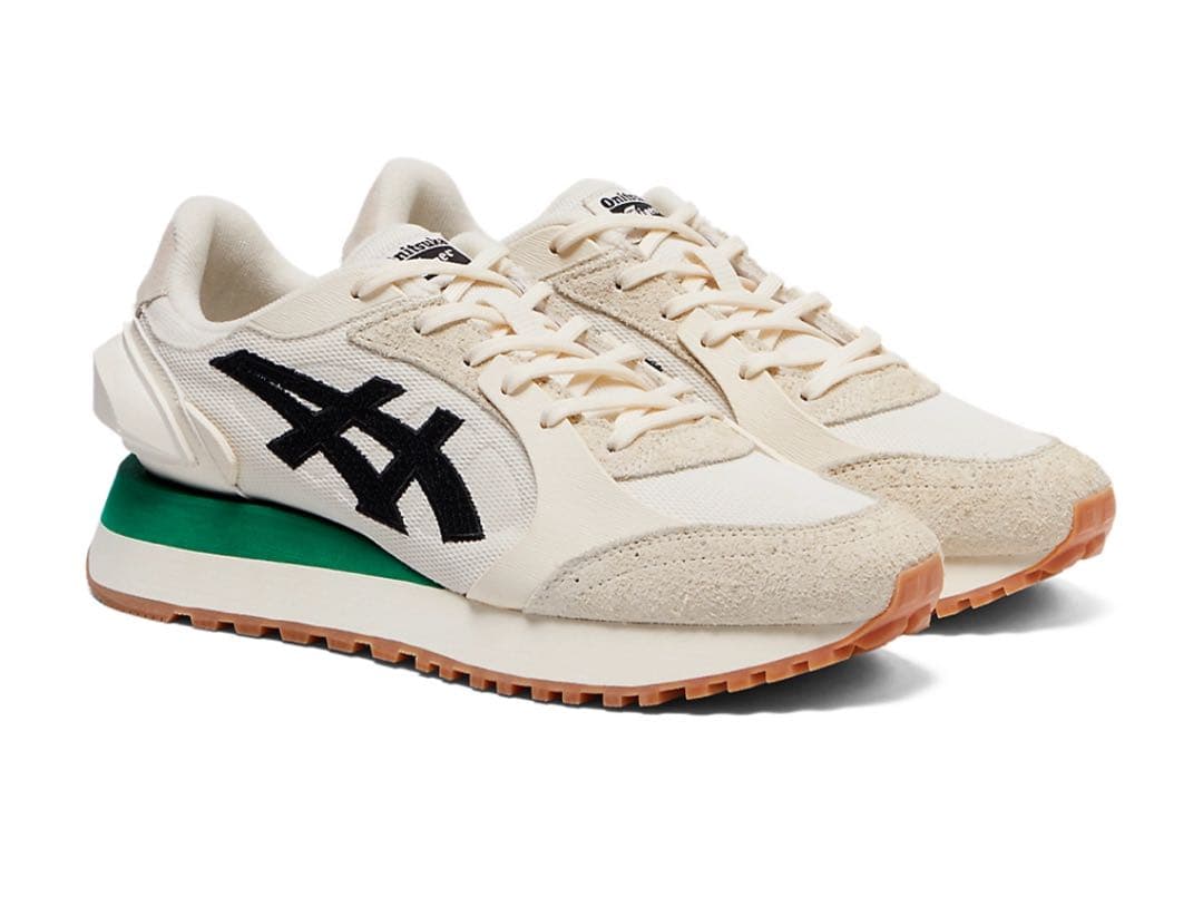 オニツカタイガー MOAGE CO 25.5cm ホワイト グリーン ガムソール