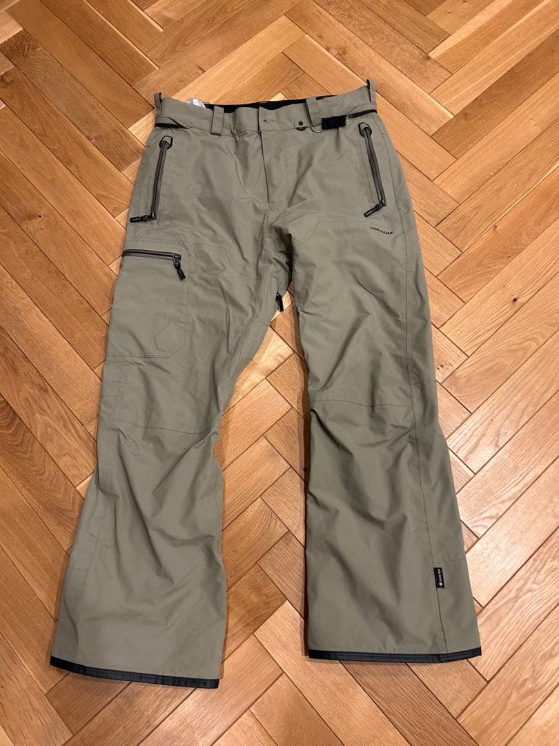 VOLCOM GORE-TEX スノーボードパンツ カーキM 24モデル