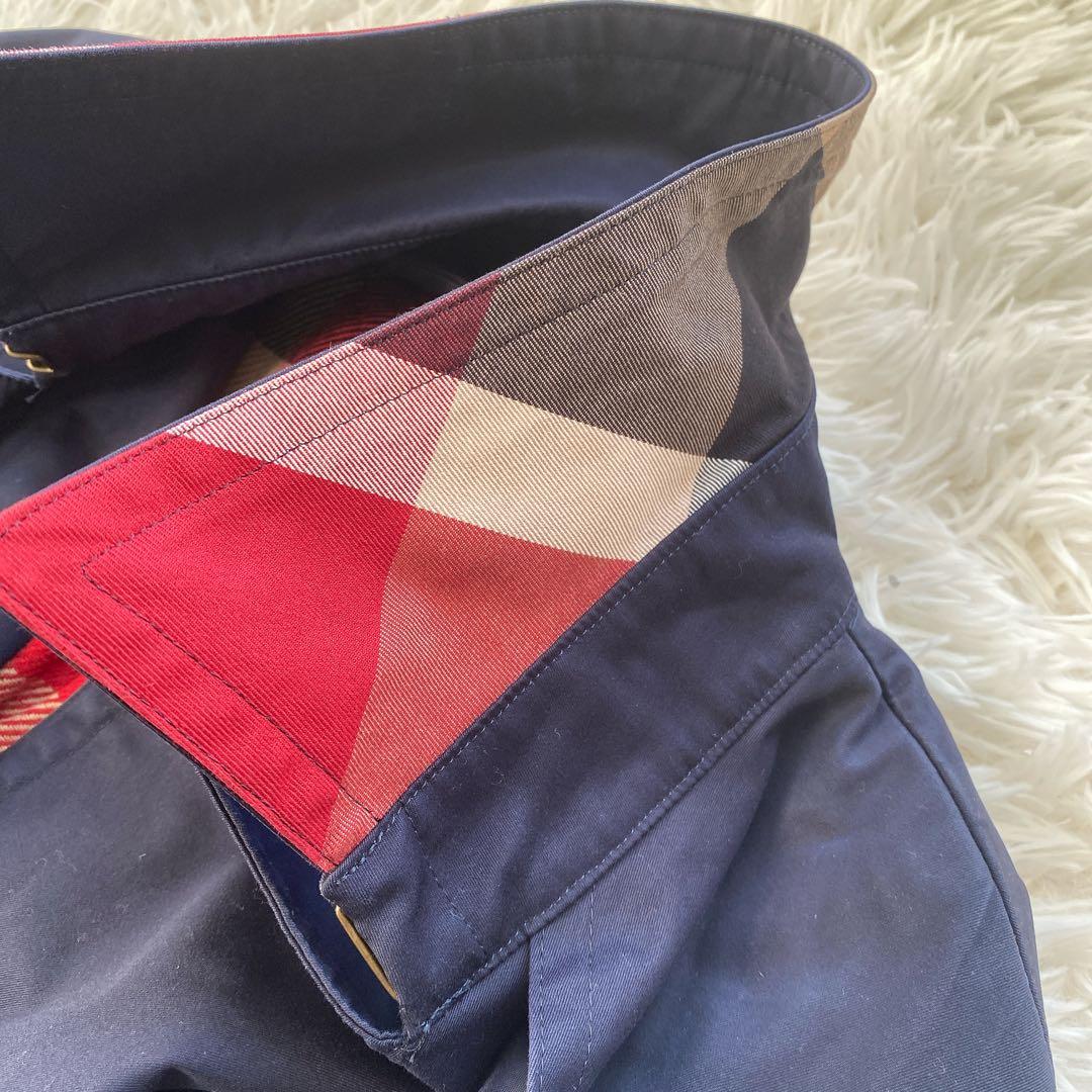 美品 ブルーレーベルクレストブリッジ ショート トレンチコート Lサイズ 40