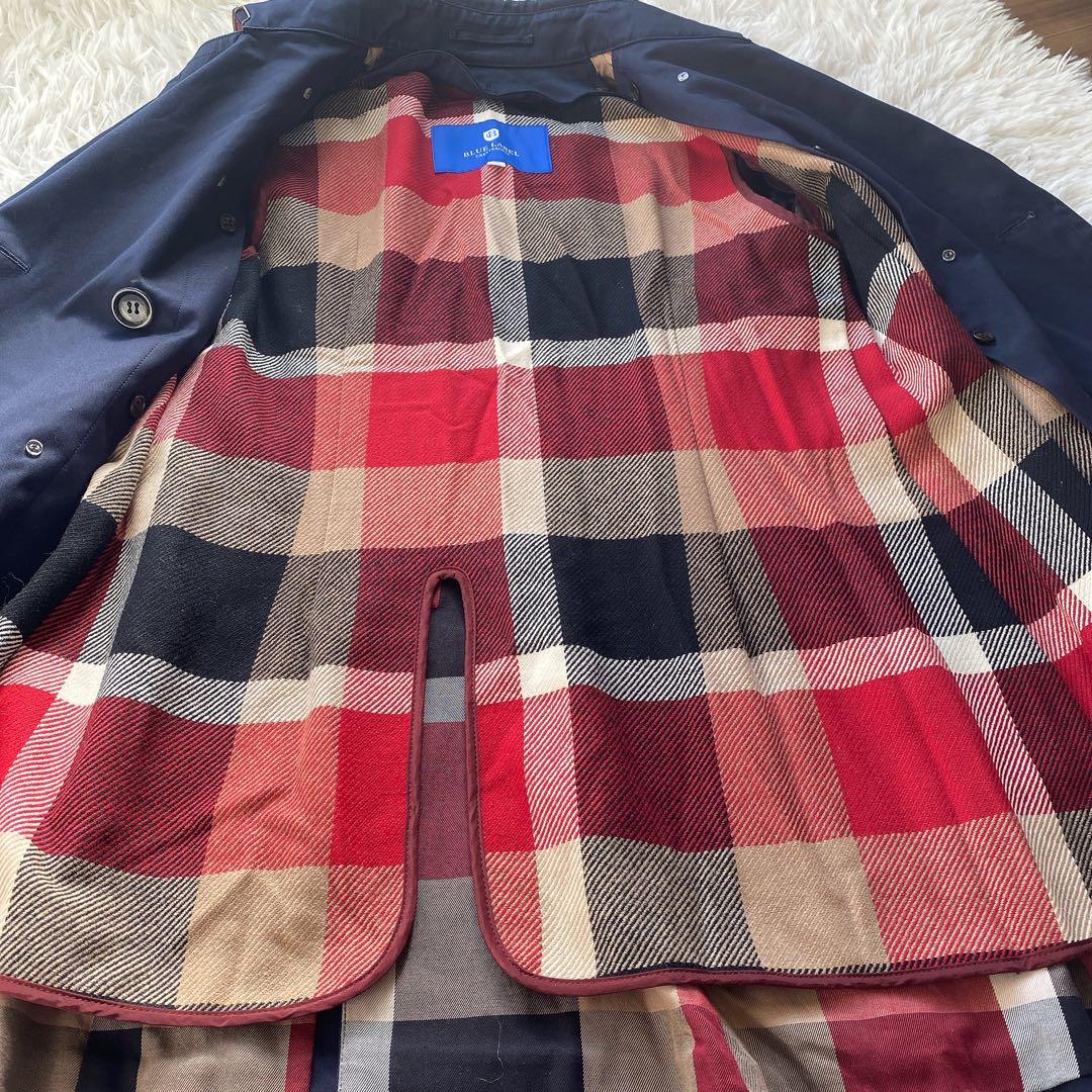 美品 ブルーレーベルクレストブリッジ ショート トレンチコート Lサイズ 40