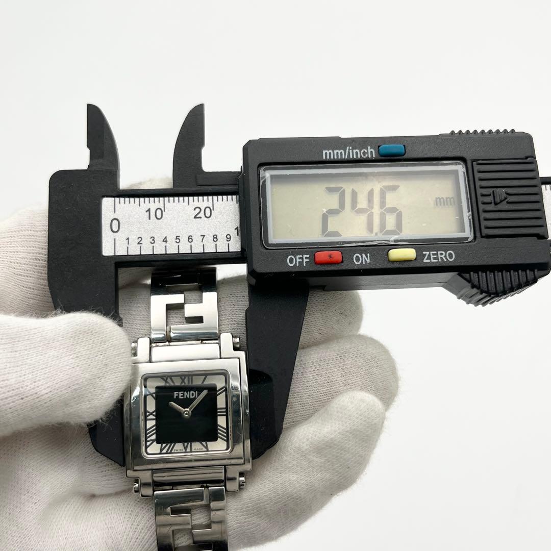 FENDI 6000L 腕時計 ブレスレット QZ スクエア オロロジ ズッカ柄