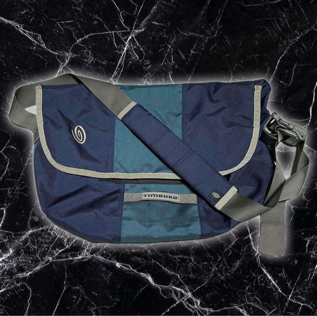 00s TIMBUK2 メッセンジャーバッグ ネイビー Y2K ワンショルダー