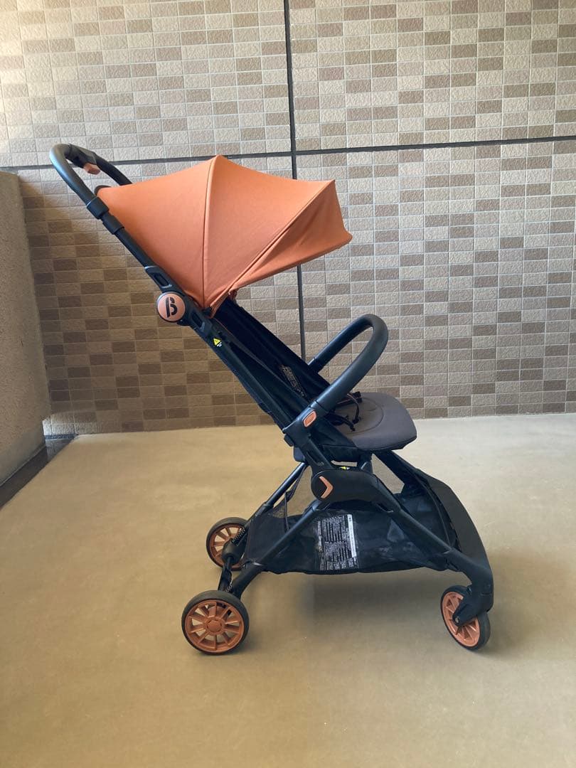 最終値下げ【使用回数少】シンコンパクトベビーカーβベータ雨カバー、フック付き