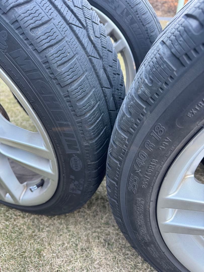  320 Mスポーツf30純正18インチ ホイールとミシュランスノータイヤ