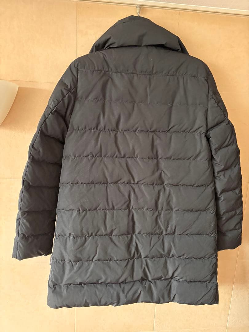 モンクレール ファスナー破損 黒ロングダウンコート MONCLER