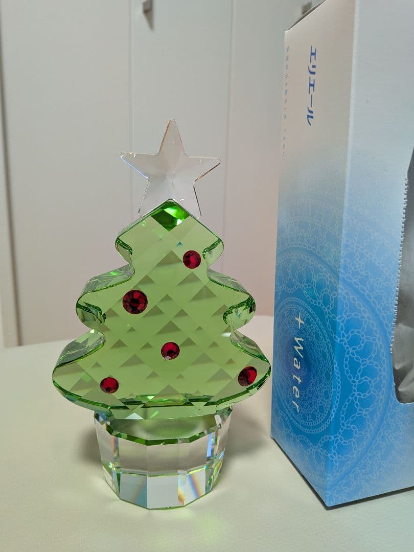 スワロフスキー　クリスマスツリー　大サイズ　高さ約18cm