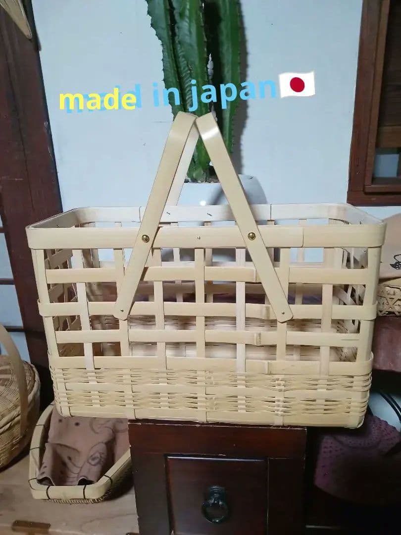 竹製中型かごバッグ