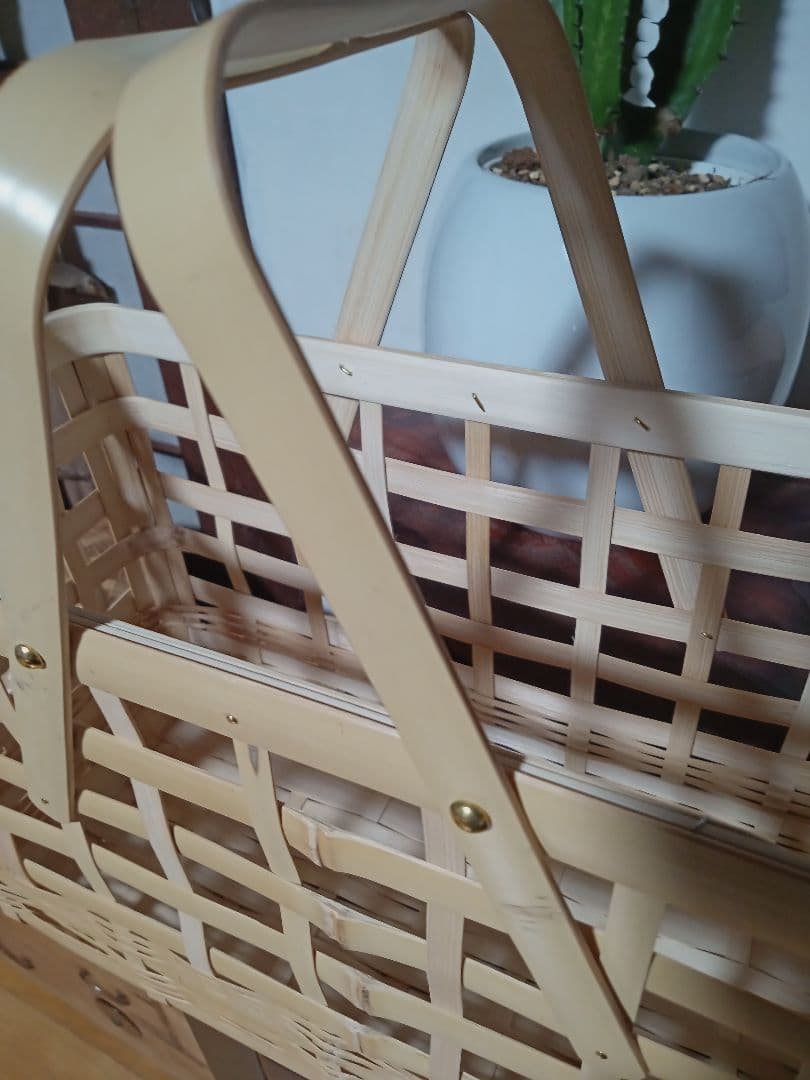 竹製中型かごバッグ