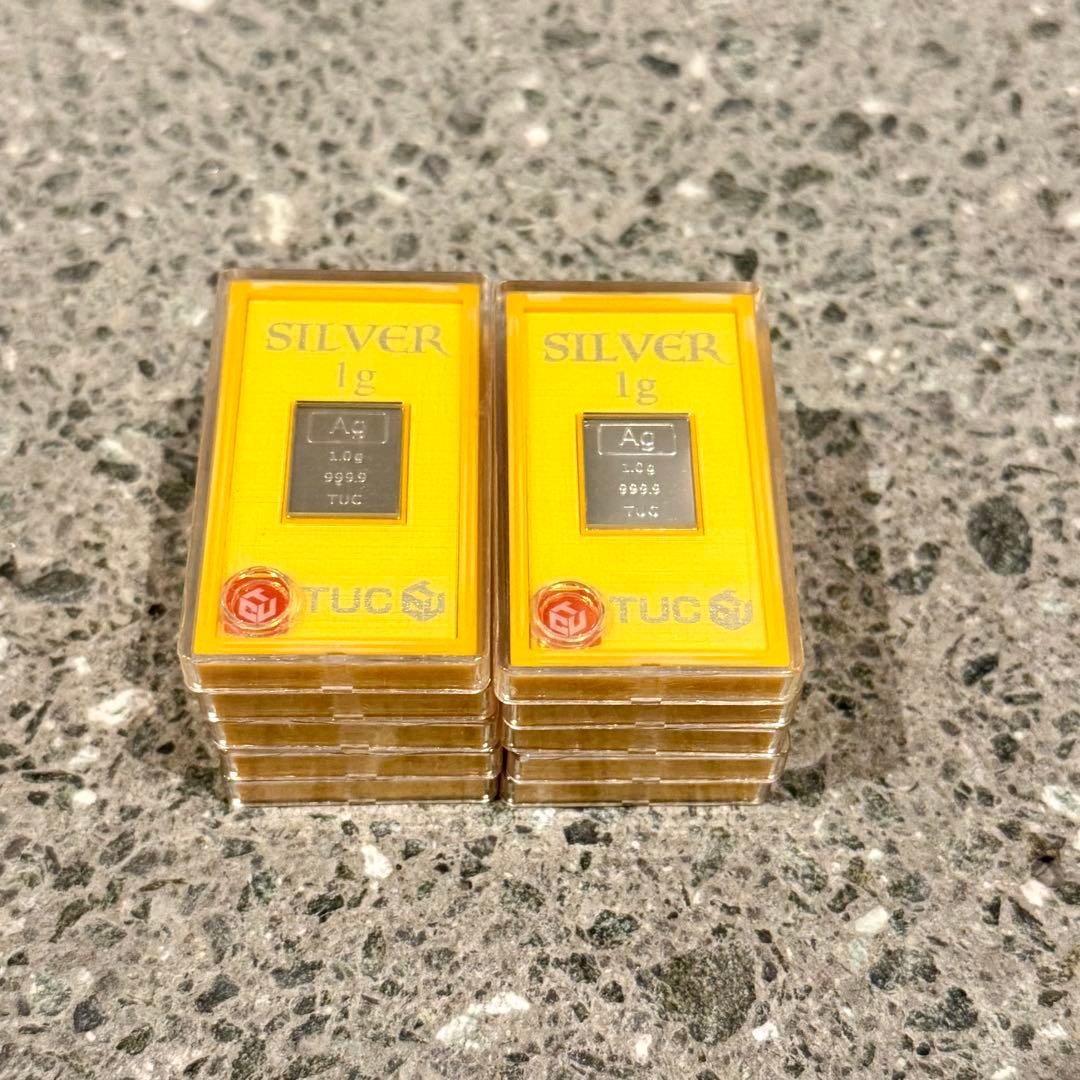TUC Silver 1g 純銀景品　10個　シルバー