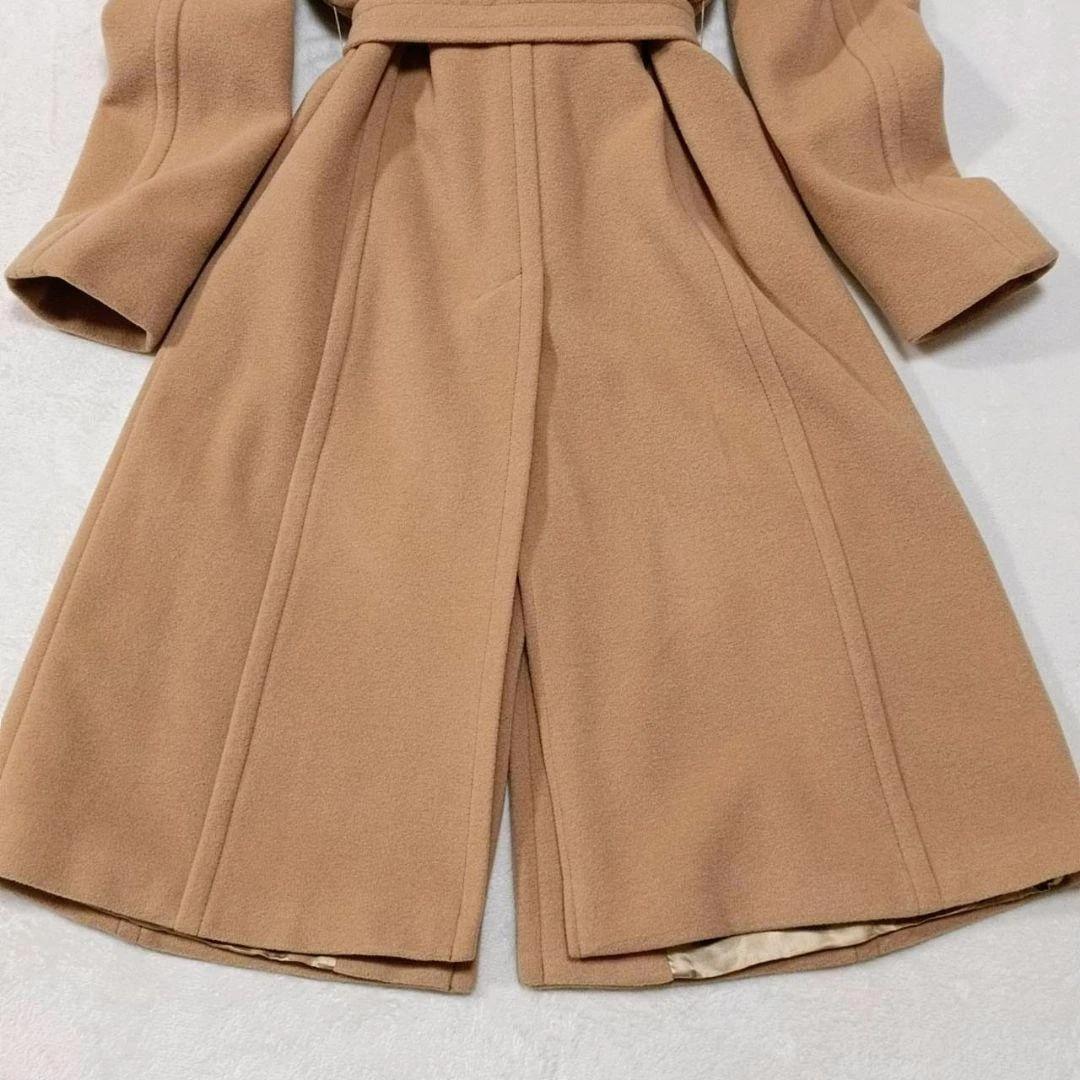 【美品】MaxMara MAX&Co. ベルテッドコート アンゴラ混 ベルト付き