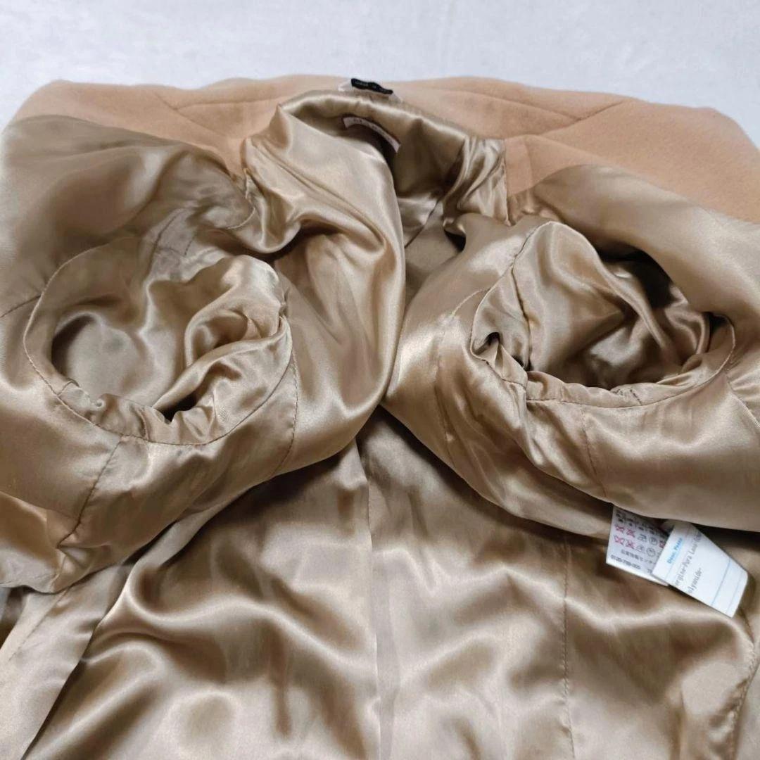 【美品】MaxMara MAX&Co. ベルテッドコート アンゴラ混 ベルト付き