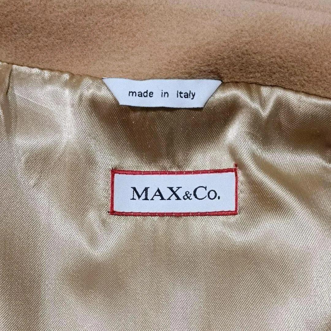 【美品】MaxMara MAX&Co. ベルテッドコート アンゴラ混 ベルト付き