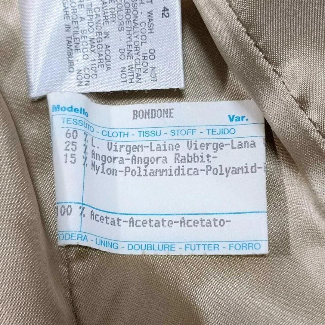 【美品】MaxMara MAX&Co. ベルテッドコート アンゴラ混 ベルト付き