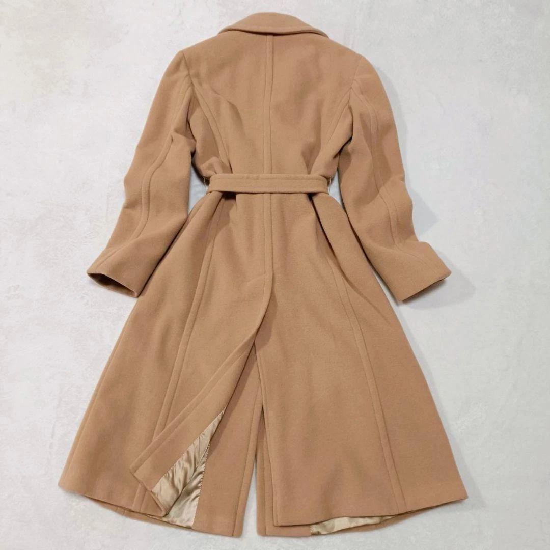 【美品】MaxMara MAX&Co. ベルテッドコート アンゴラ混 ベルト付き