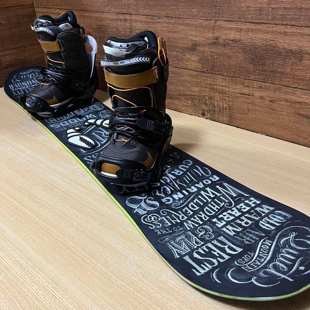 美品　BURTON バートン　レディース　スノーボード3点セット フライングV