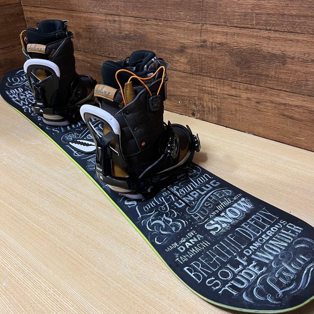 美品　BURTON バートン　レディース　スノーボード3点セット フライングV