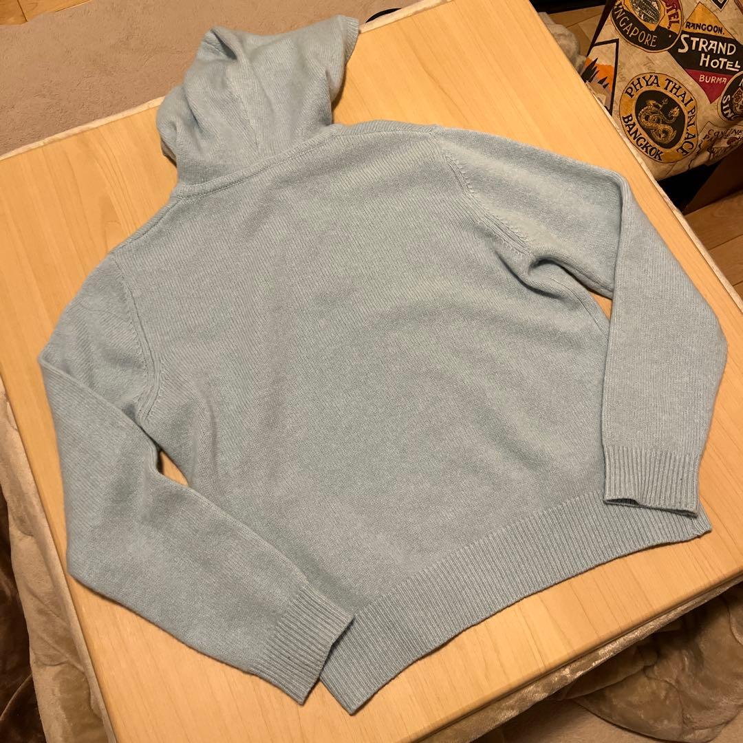 Bargiee HEARTH BUTTON KNIT BLUE ブルー