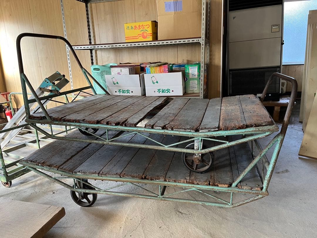 アイアン 手押し台車  飾り台 キャリーカー ガーデニング