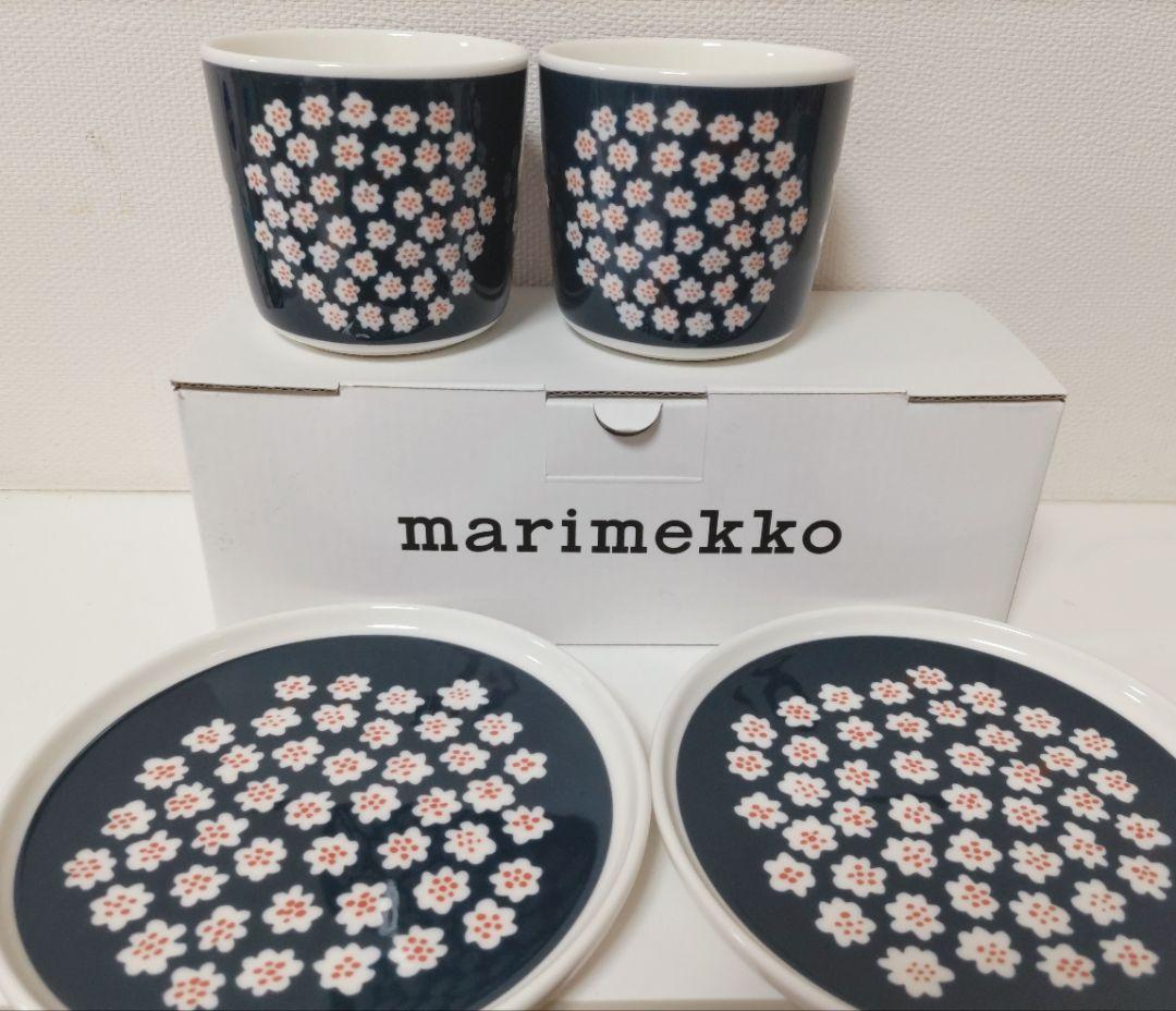 marimekko　マリメッコ　PUKETTI　プケッティ 廃盤品　ネイビー