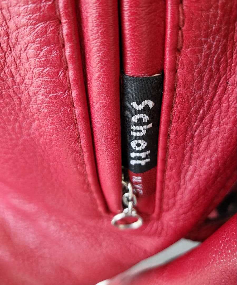 【TK】ショット　100周年記念モデル　レッドレザージャケット 国旗