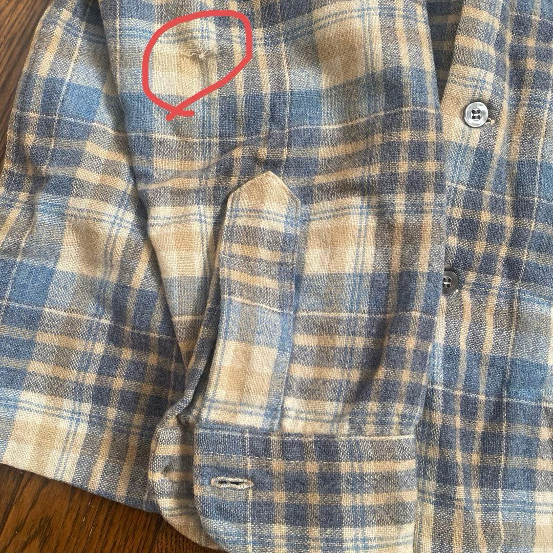 70s Pendleton オープンカラー ウール シャツ ペンドルトン