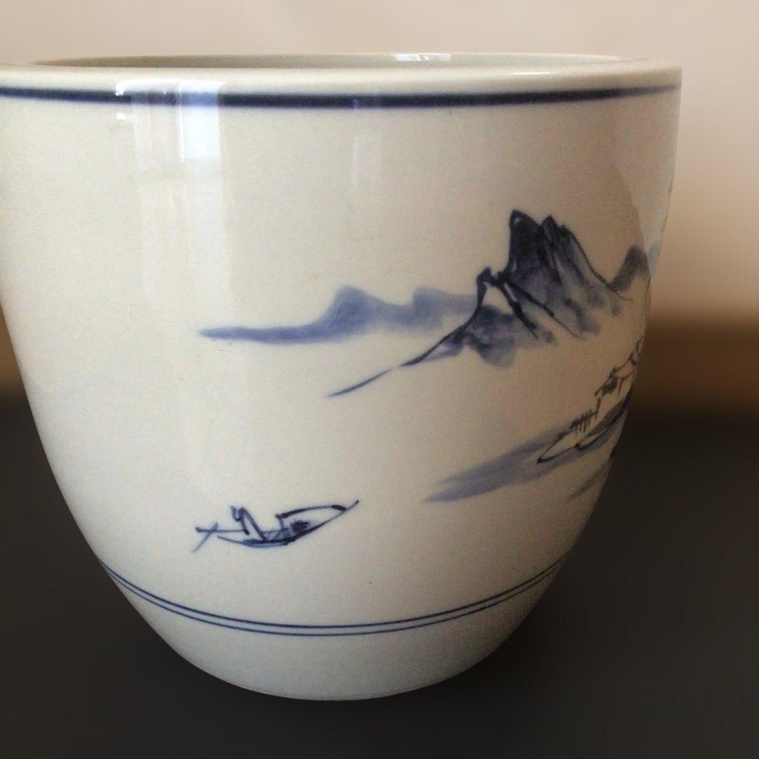 出石焼　アンティーク　手あぶり　火鉢　鉢カバー　骨董　一対