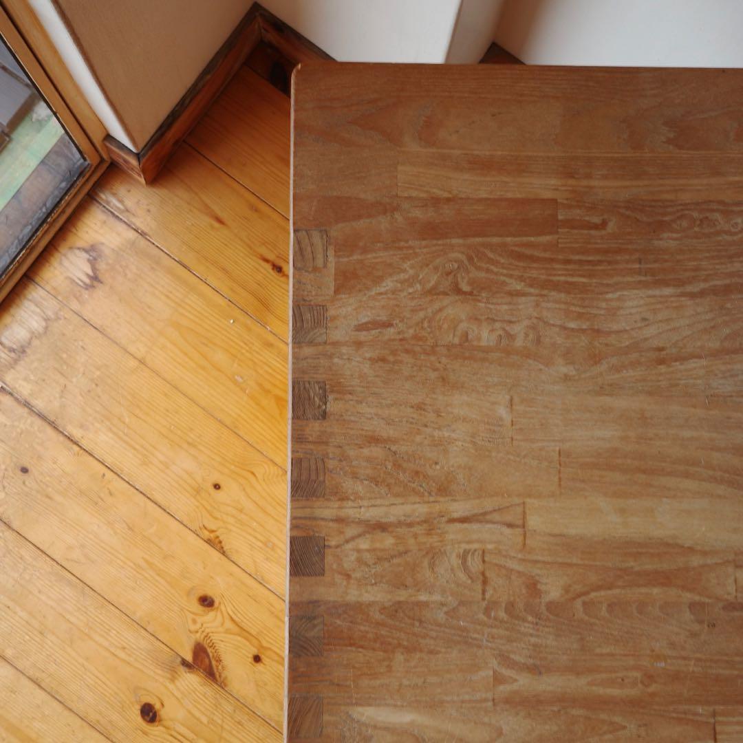 1990年代 ビンテージ デスク チーク無垢材 机 棚（天童木工 デンマーク)