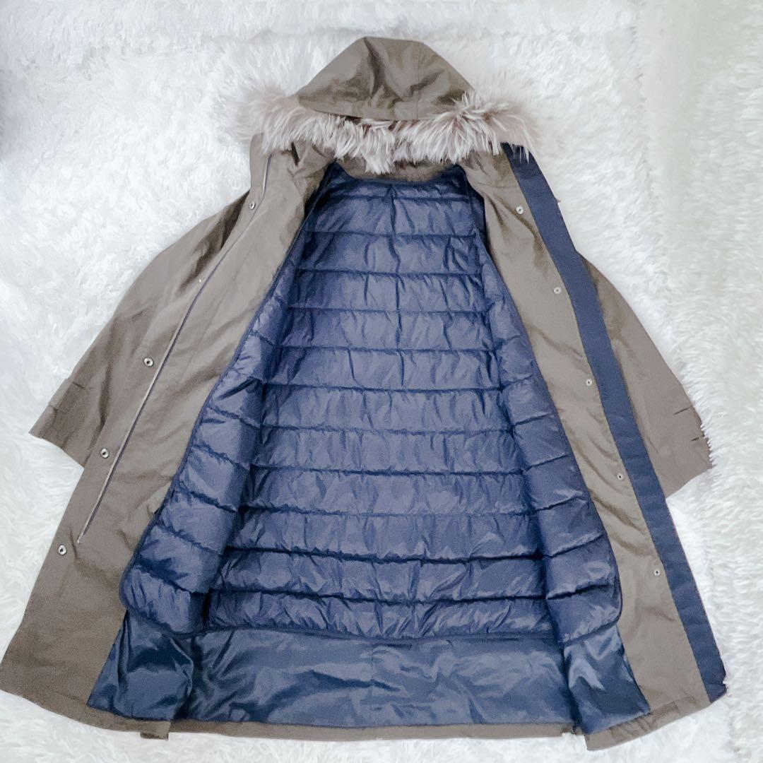 DAMA collection ダウン ライナー付 フォックスファー コート