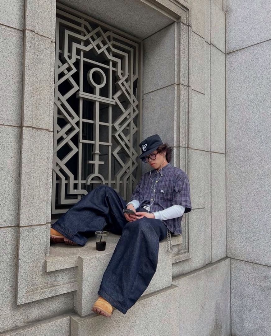 90s Ralph Lauren シャツチェック cityboy 短丈 古着