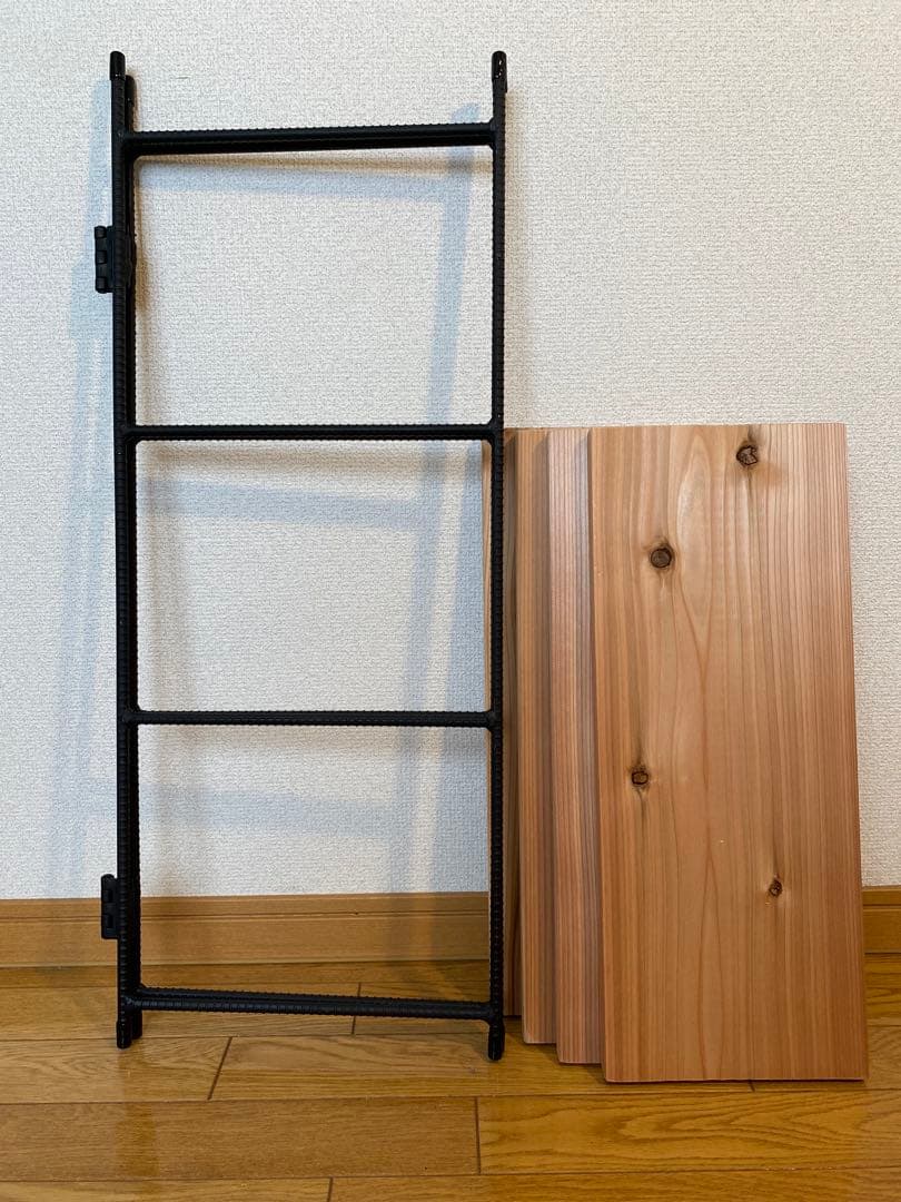 アイアン3段ラック【折りたたみラック】天板付