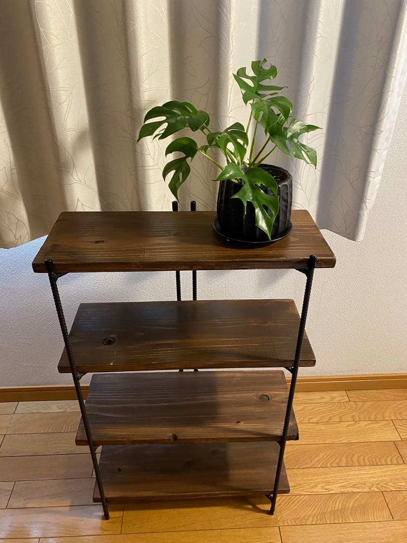 アイアン3段ラック【折りたたみラック】天板付