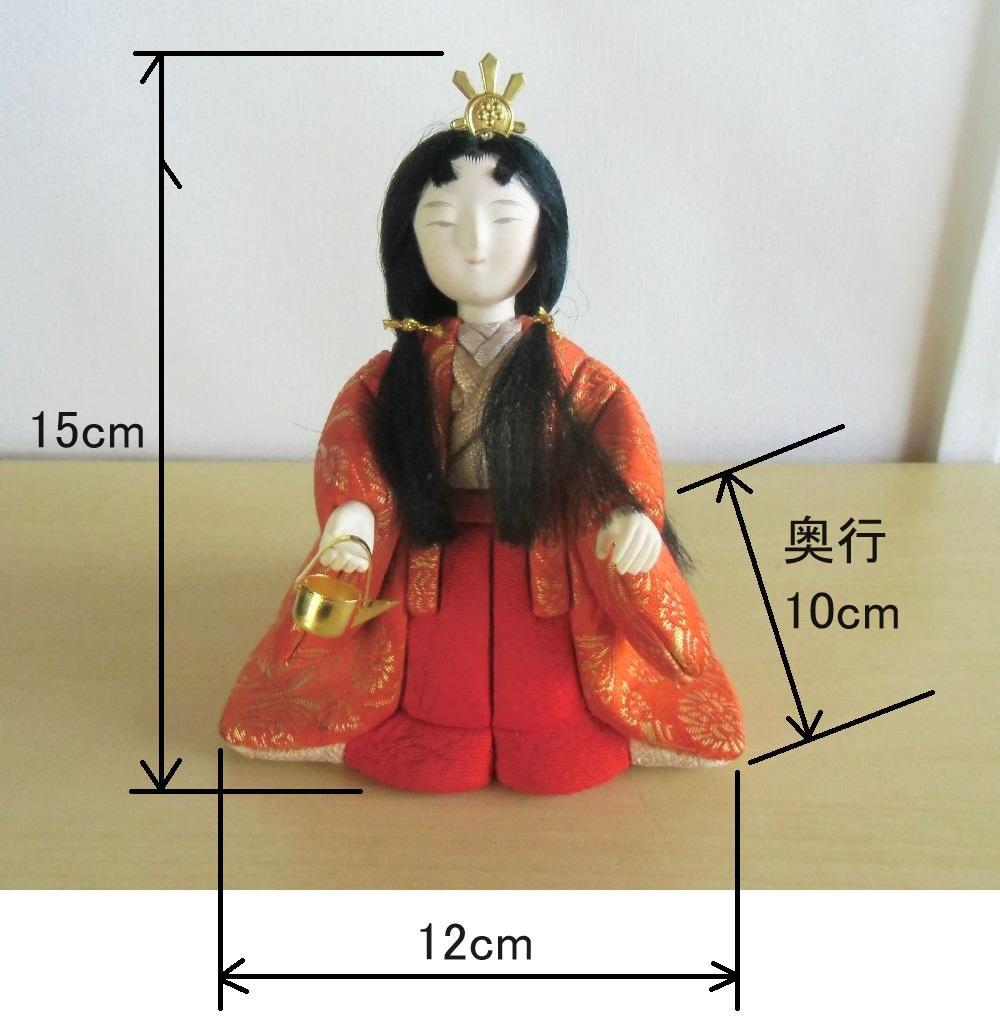 ひな人形　木目込人形　2段飾り　親王　三人官女