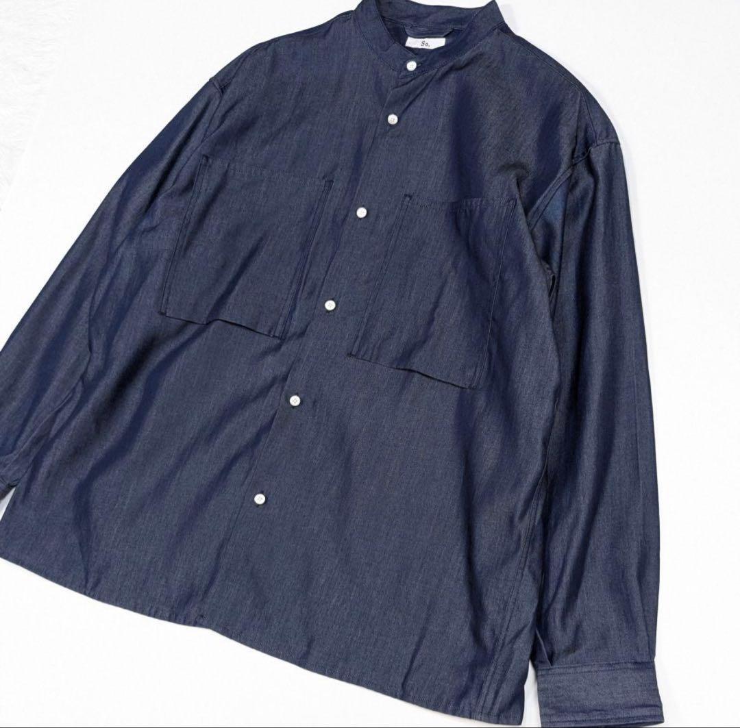 【完売品】美品 So. バンドカラーシャツ L 大山シュン オーバーサイズ