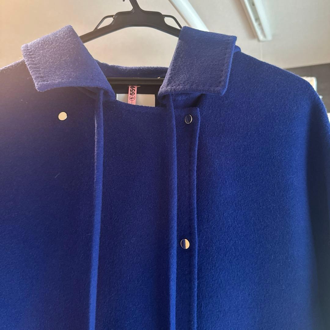 超美品　エブール　ebure ロングコート　36 ブルー