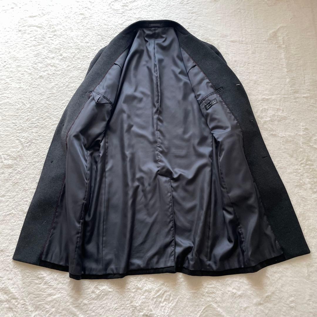 美品✨INTIMAGE チェスターコート カシミヤ チャコールグレー 4L