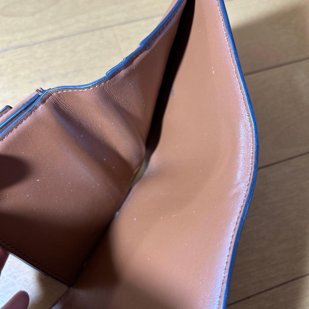 セリーヌ 折り財布 トリオンフ デカロゴ レザー キャンバス
