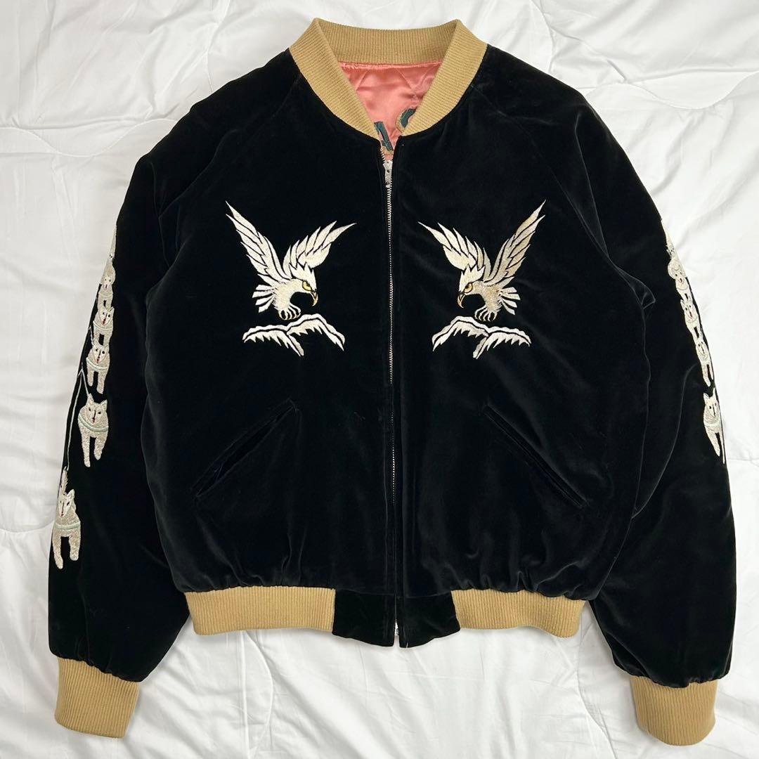 美品/Lサイズ　テーラー東洋　別珍　スカジャン　アラスカ　ALASKA　黒　希少