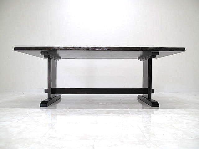 【美品】松本家具 欅無垢材 ダイニングテーブル W180cm 伝統工芸　国産
