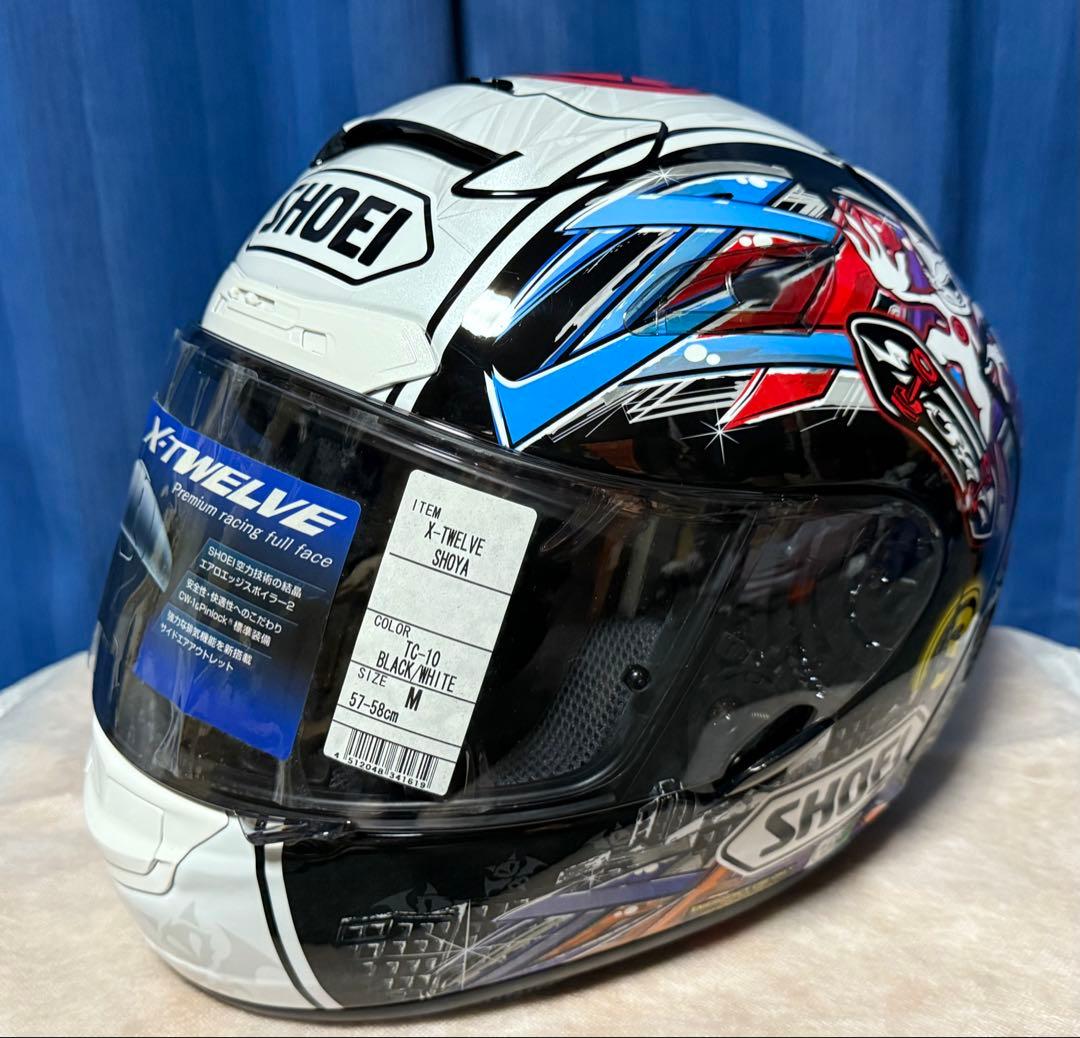 美品 SHOEI X-TWELVE X-12 SHOYA 富沢祥也 ヘルメット