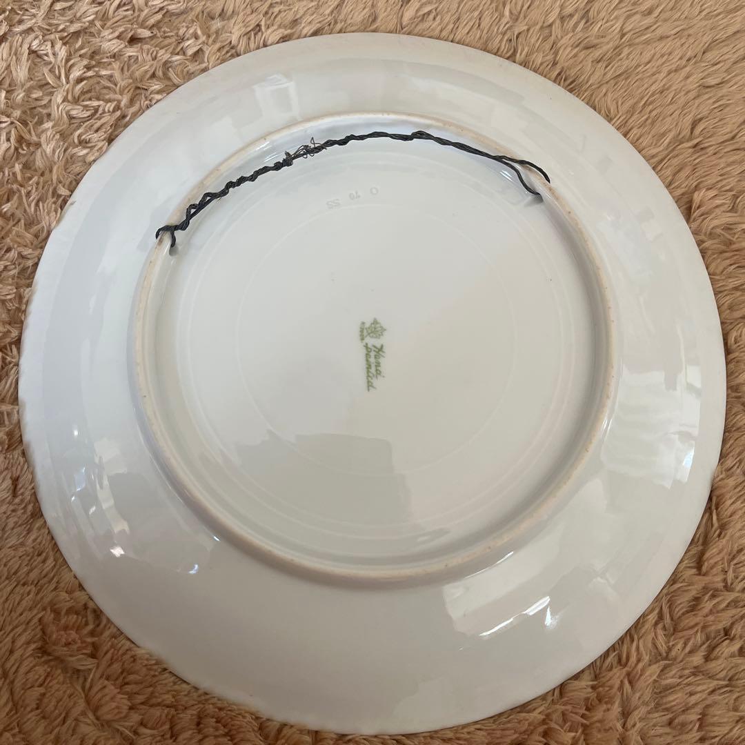 希少品　日本製　輸出向け洋飾り皿　直径23㎝　アンティーク