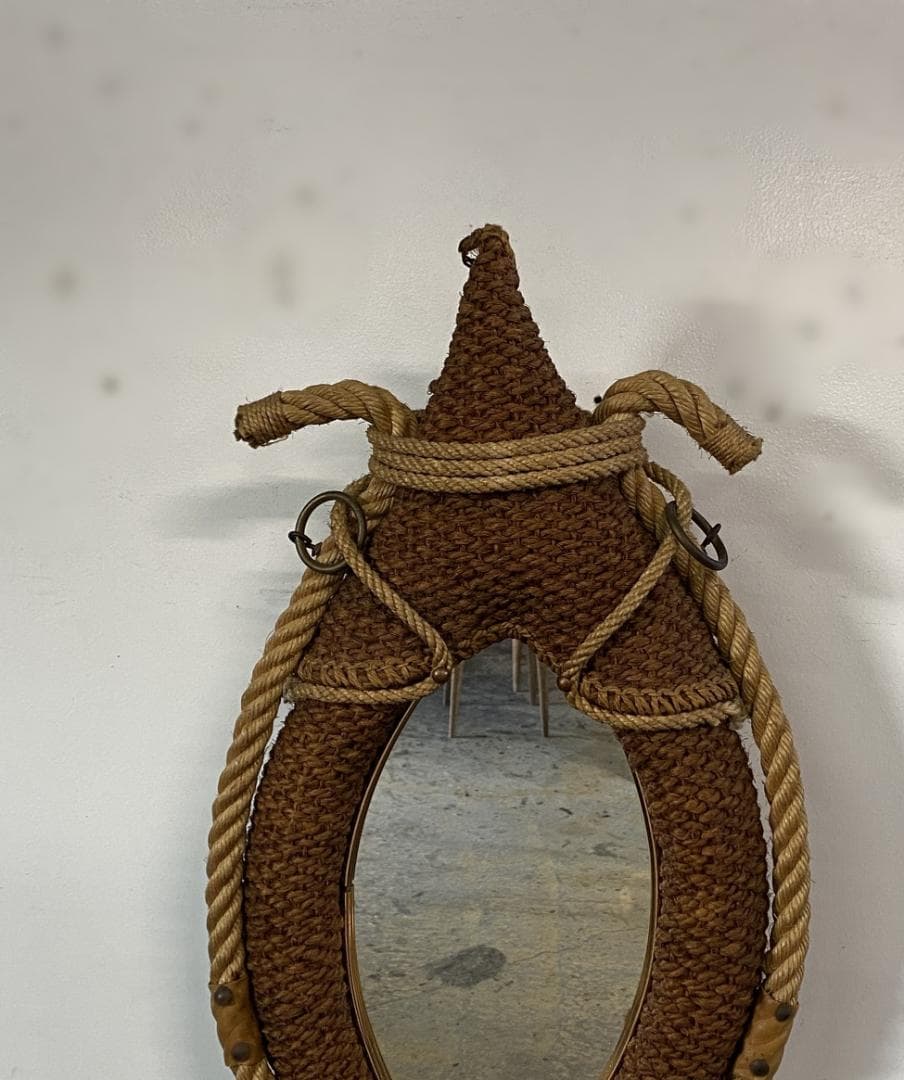 Audoux & Minet Rope Mirror フランス ビンテージ 鏡