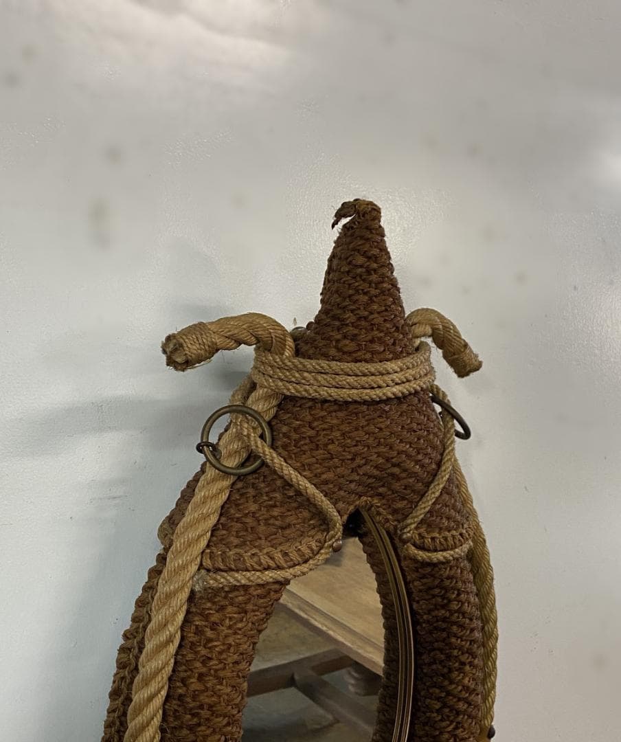 Audoux & Minet Rope Mirror フランス ビンテージ 鏡