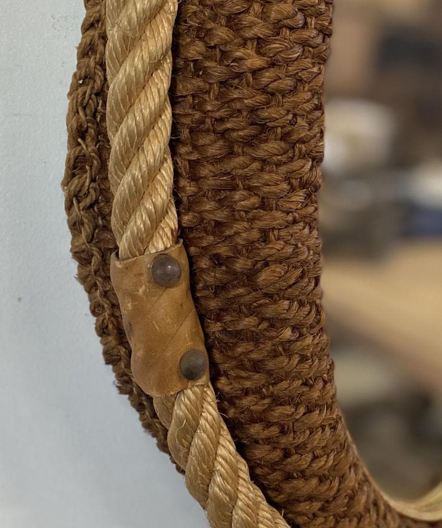 Audoux & Minet Rope Mirror フランス ビンテージ 鏡