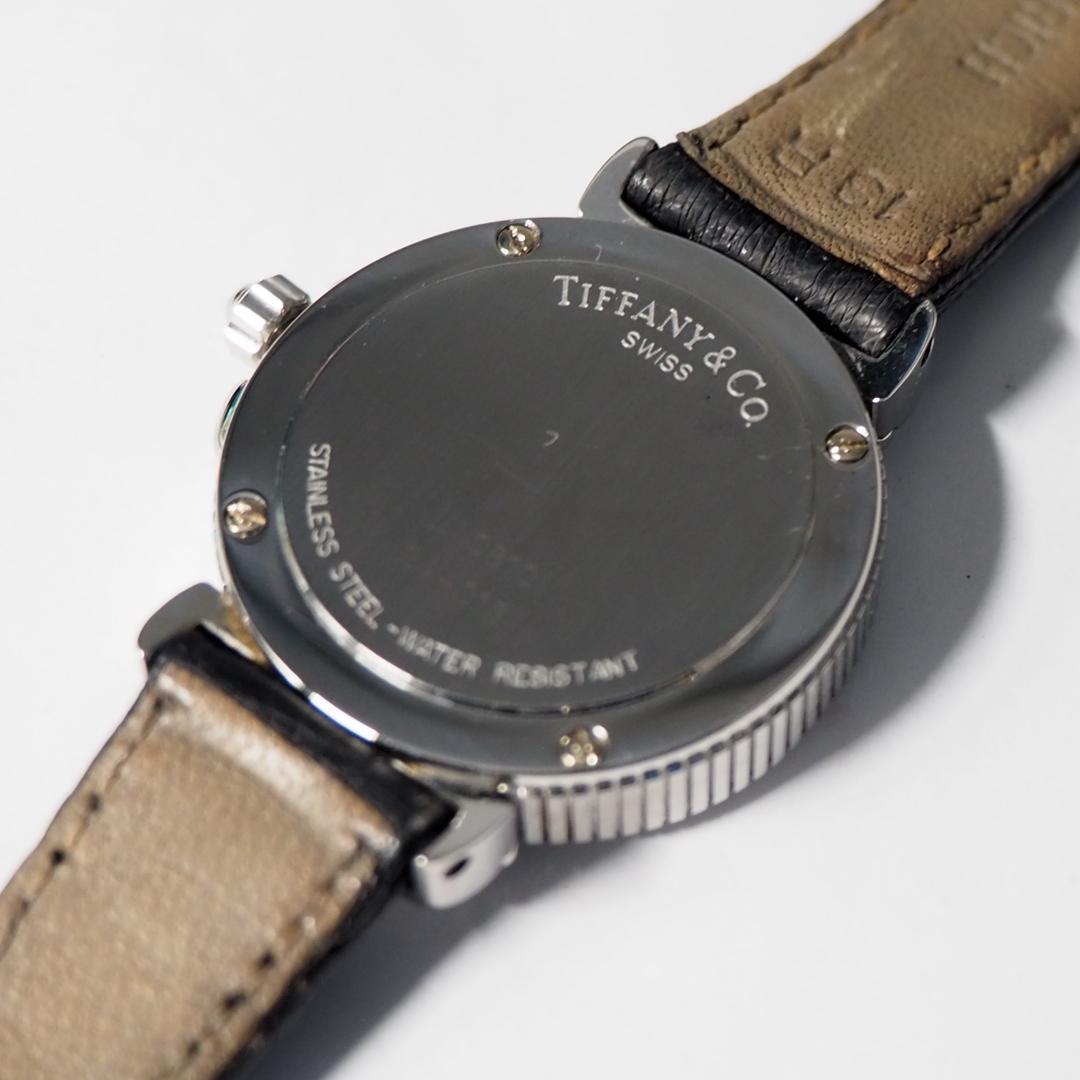 専用 ティファニー TIFFANY&CO インタリオ 革ベルト 腕時計 F406
