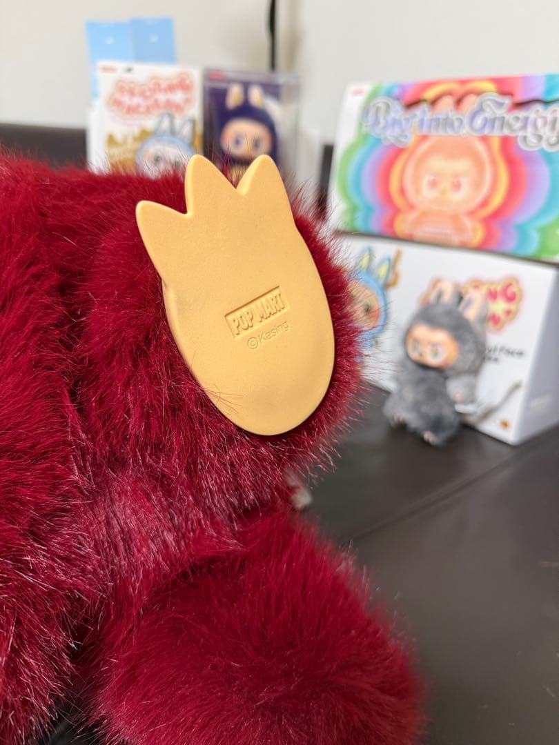 超特大60cmローズレッド天使ジモモ 羽付き ネックレス付き｜スペシャルオーダー