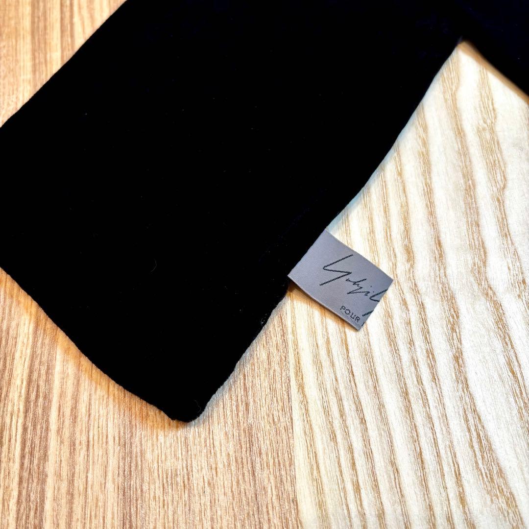 yohji yamamotoヨウジヤマモト ベロアストール 黒