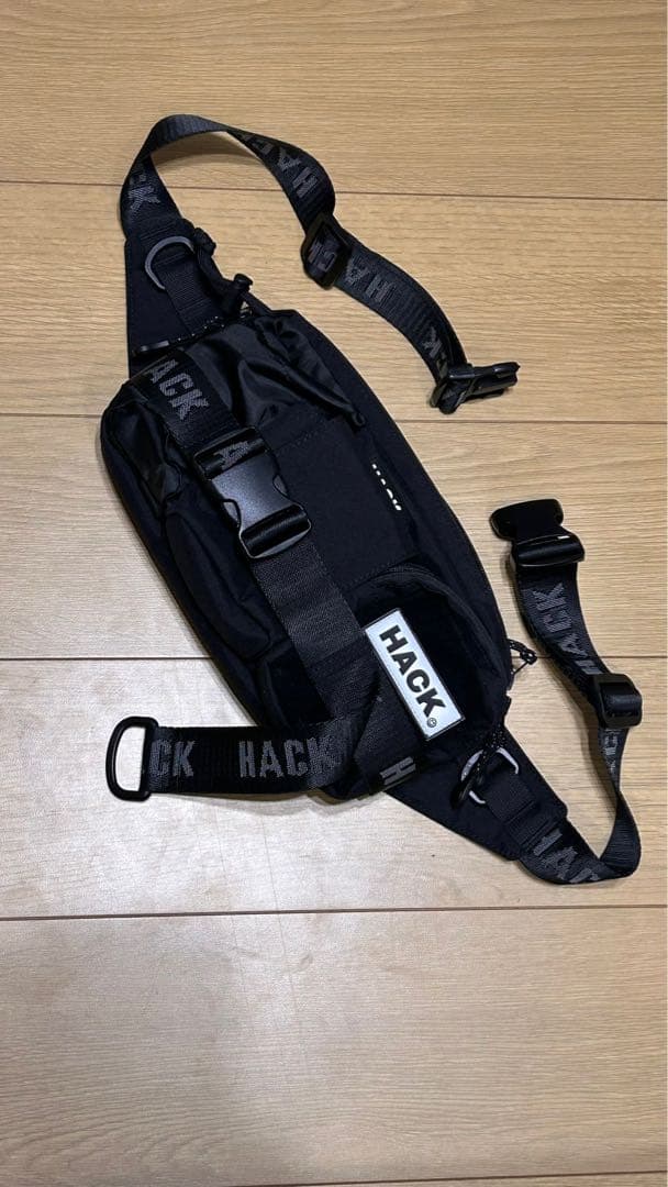 HACK 3WAY ボディー バッグ ブラック ウエストバッグ ショルダーバッグ