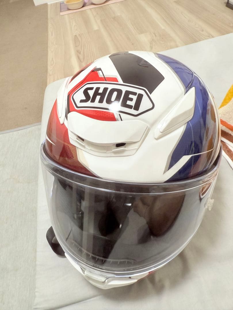 SHOEI フルフェイスヘルメット ホワイト/レッド/ブルー